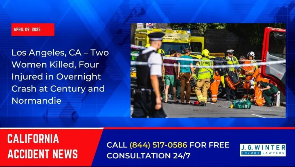 Los Angeles, CA – Two Women Killed, Four Injured in Overnight Crash at Century and Normandie
