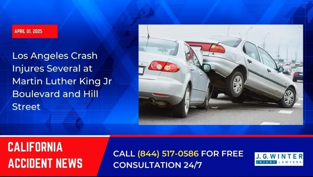 [04-01-2025] - Los Angeles Crash Injures Several at Martin Luther King Jr Boulevard and Hill Street