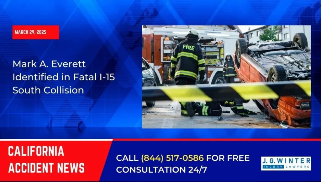 [03-29-2025] - Mark A. Everett Identified in I-15 South Incident at Baker Blvd Off-Ramp