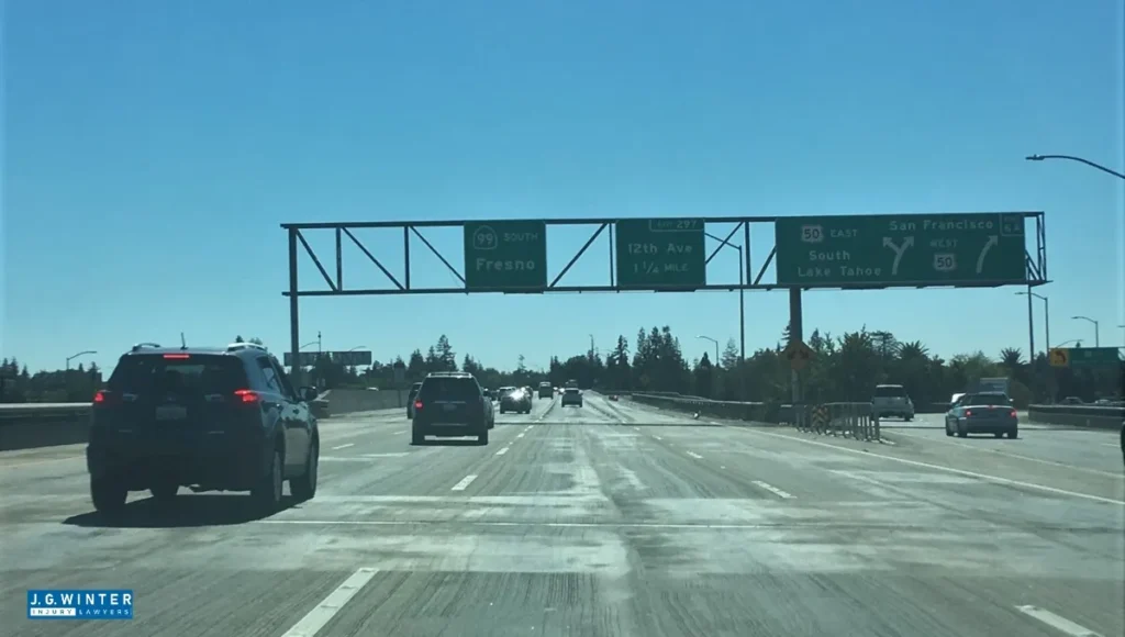 Sacramento, CA - Two-Car Crash Reported on State Route 51 Near E Street