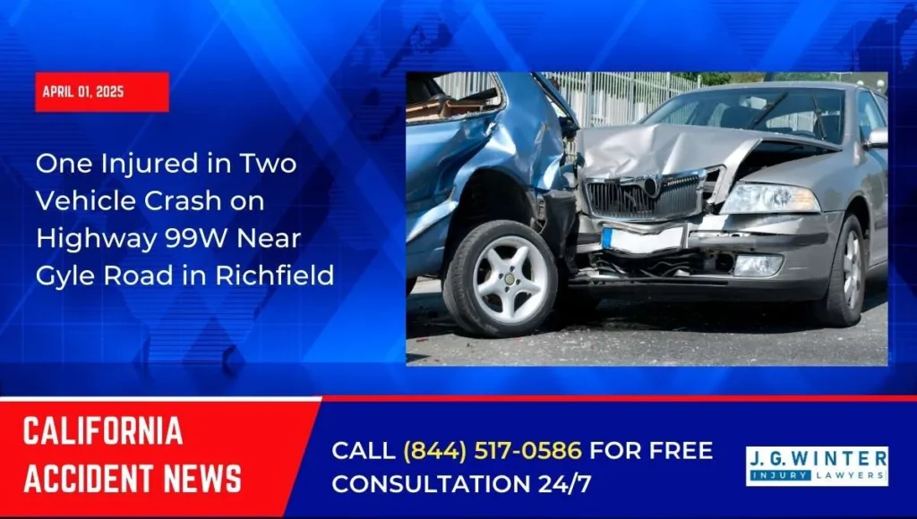 [04-01-2025] - One Injured in Two Vehicle Crash on Highway 99W Near Gyle Road in Richfield