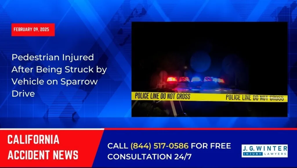 [02-09-2025] - Pedestrian Injured After Being Struck by Vehicle on Sparrow Drive