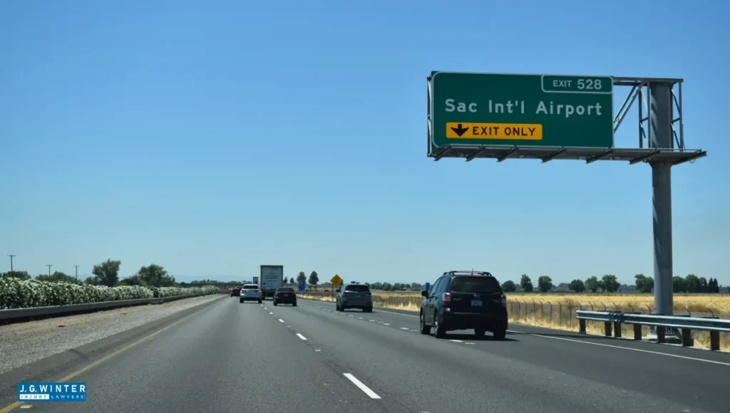 Sacramento, CA - Audi Overturns in Crash on I-5 Off-Ramp at Garden Highway