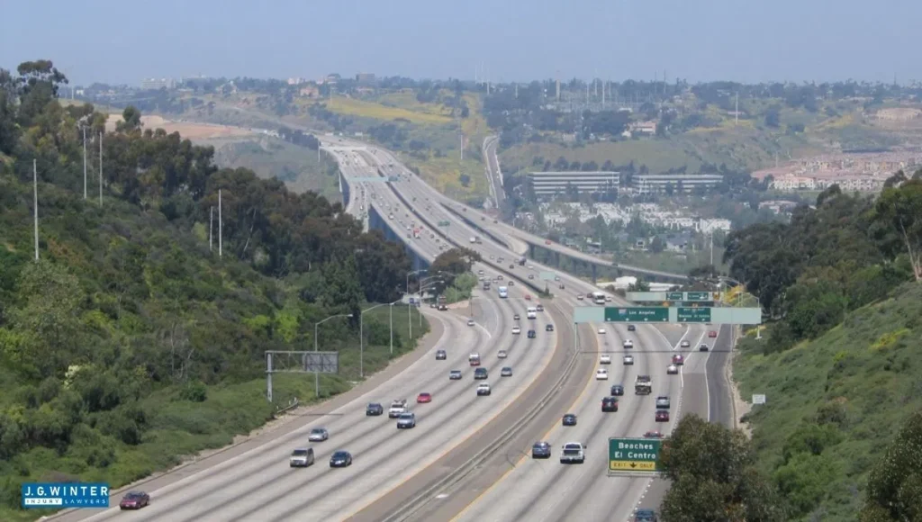 San Diego, CA - Utility Truck and Sedan Involved in Two-Vehicle Crash on I-805 South