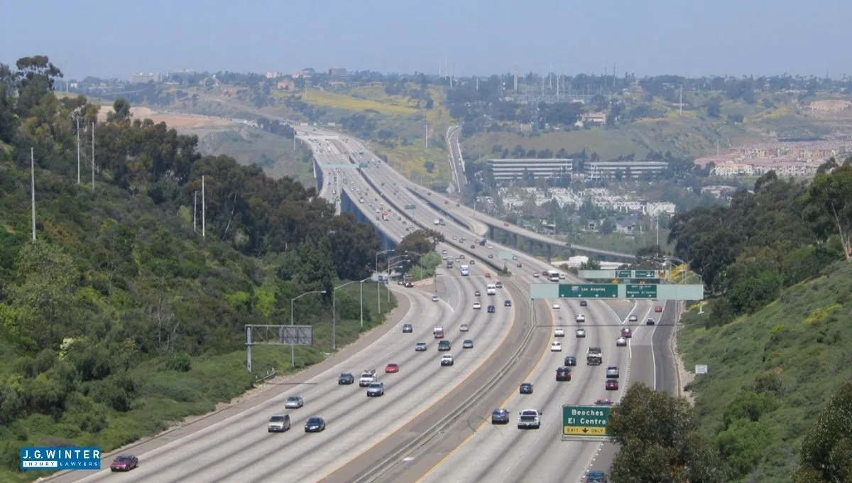 San Diego, CA - Utility Truck and Sedan Involved in Two-Vehicle Crash on I-805 South