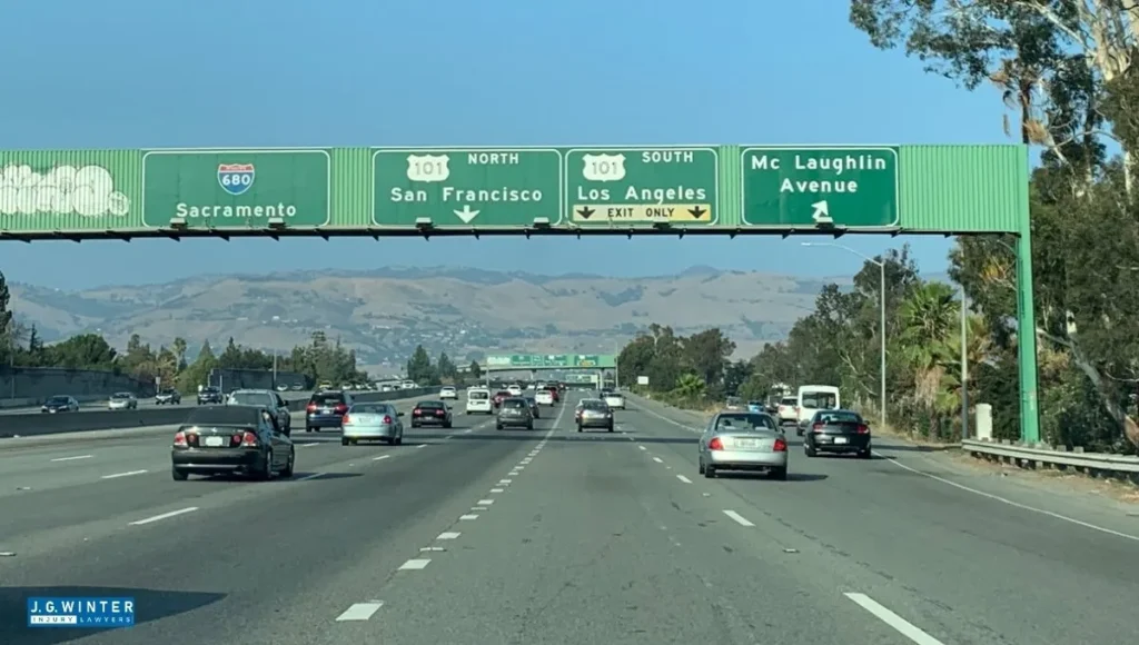 San Francisco, CA - Motorcyclist Injured in Multi-Vehicle Crash on Hwy 101 Near I-280