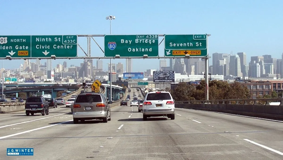 San Francisco, CA - Three-Vehicle Crash on I-80 West Near Toll Plaza