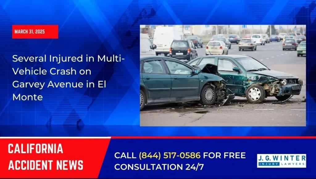 [03-31-2025] - Several Injured in Multi-Vehicle Crash on Garvey Avenue in El Monte