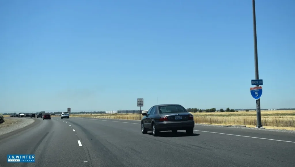 Woodland, CA - One Injured in Single-Vehicle Crash on I-5 South Near County Road 102