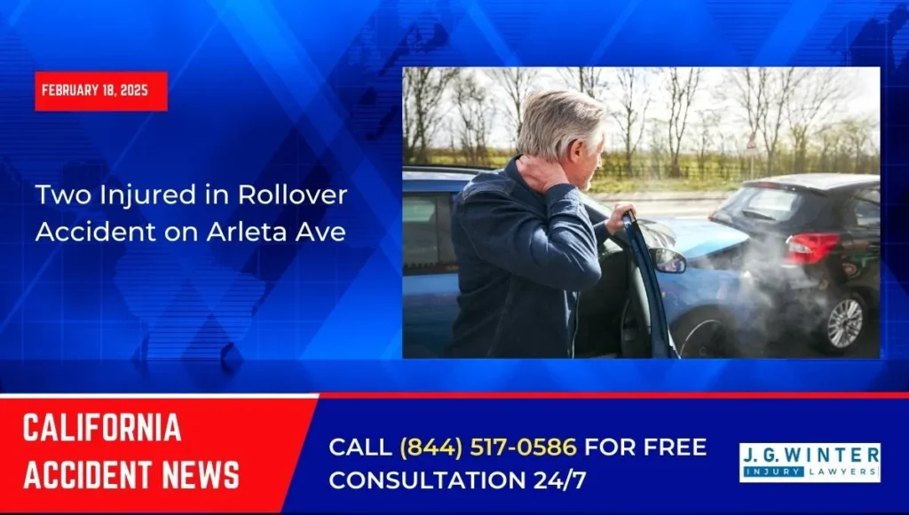 [02-18-2025] - Two Injured in Rollover Accident on Arleta Ave