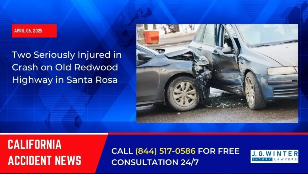 [04-06-2025] - Two People Seriously Injured in Crash on Old Redwood Highway