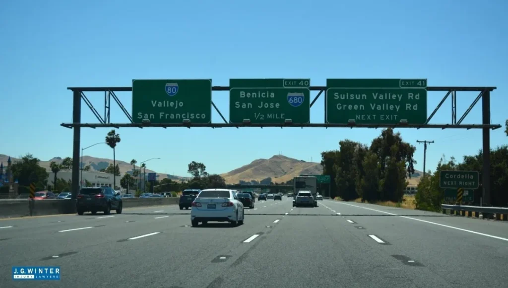 Walnut Creek, CA - One Injured in Two-Vehicle Crash on I-680 Near Ygnacio Valley Rd