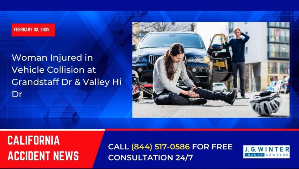 [02-02-2025] - Woman Injured in Vehicle Collision at Grandstaff Dr & Valley Hi Dr