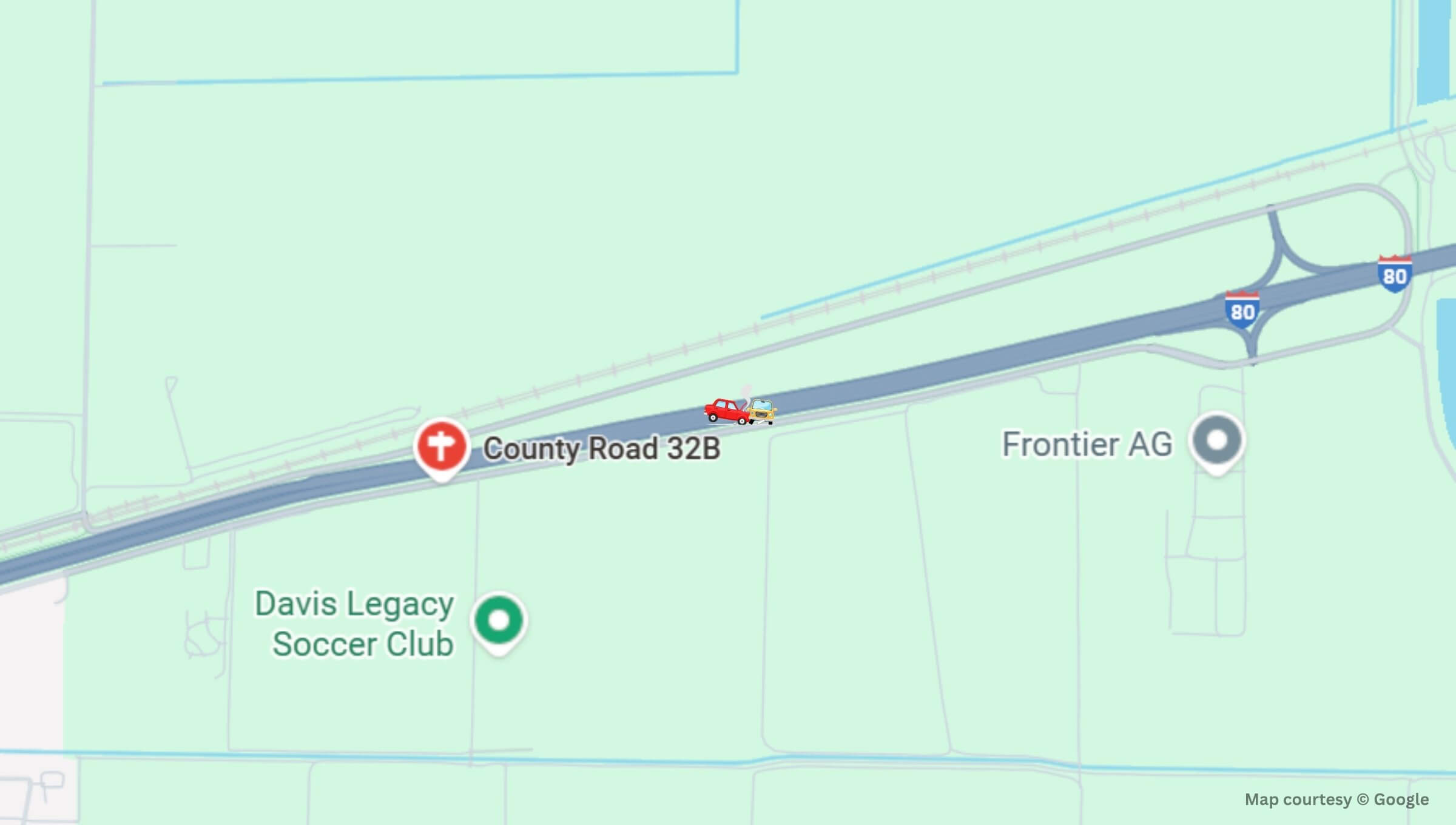 Davis, CA - One Hospitalized in Three-Vehicle Crash on I-80