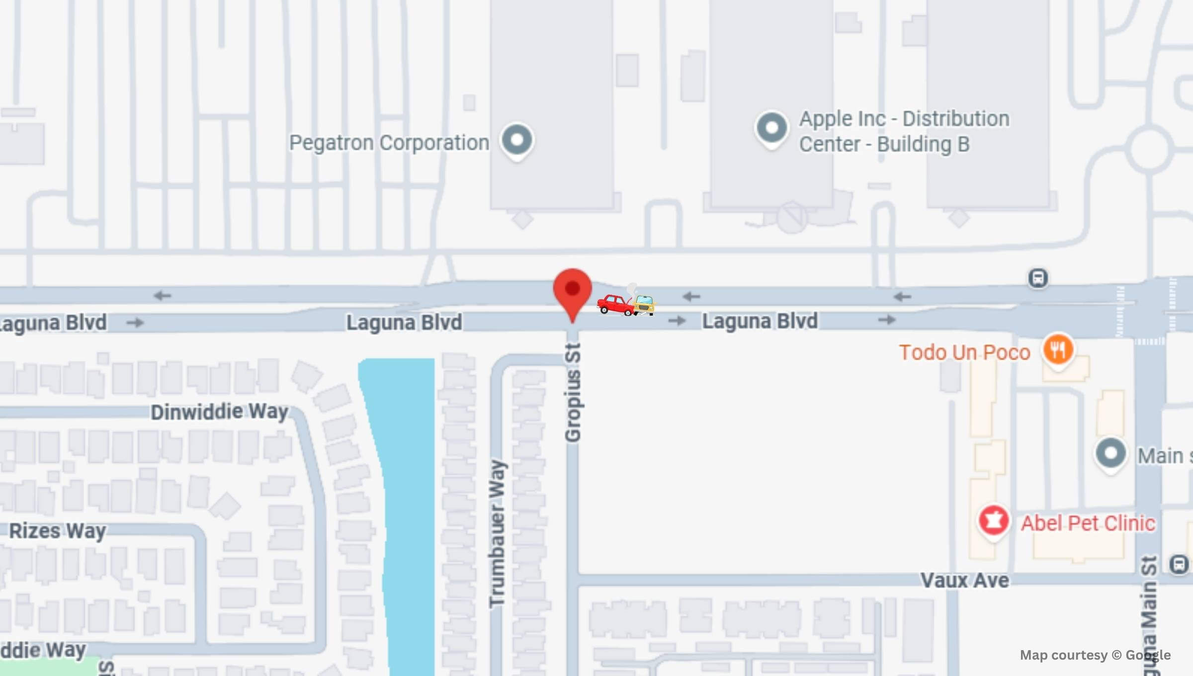 Elk Grove, CA - Two Injured in Two-Vehicle Crash at Gropius & Laguna