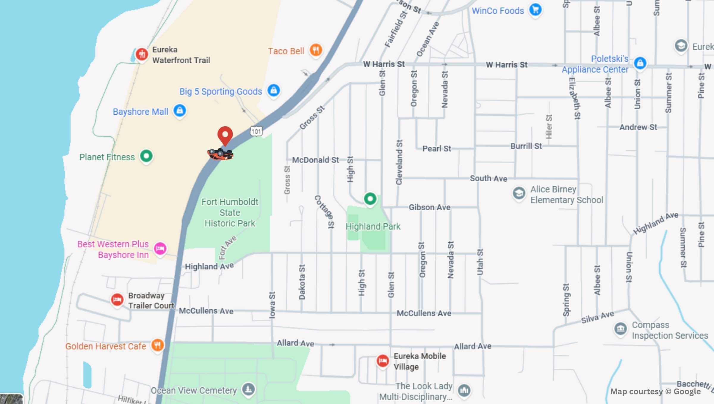 Eureka, CA - Driver Rescued After Rollover Crash on Hwy 101