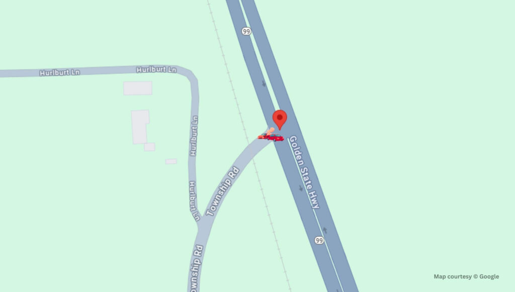 Gridley, CA - At Least Two Injured in Two-Vehicle Crash on Hwy99