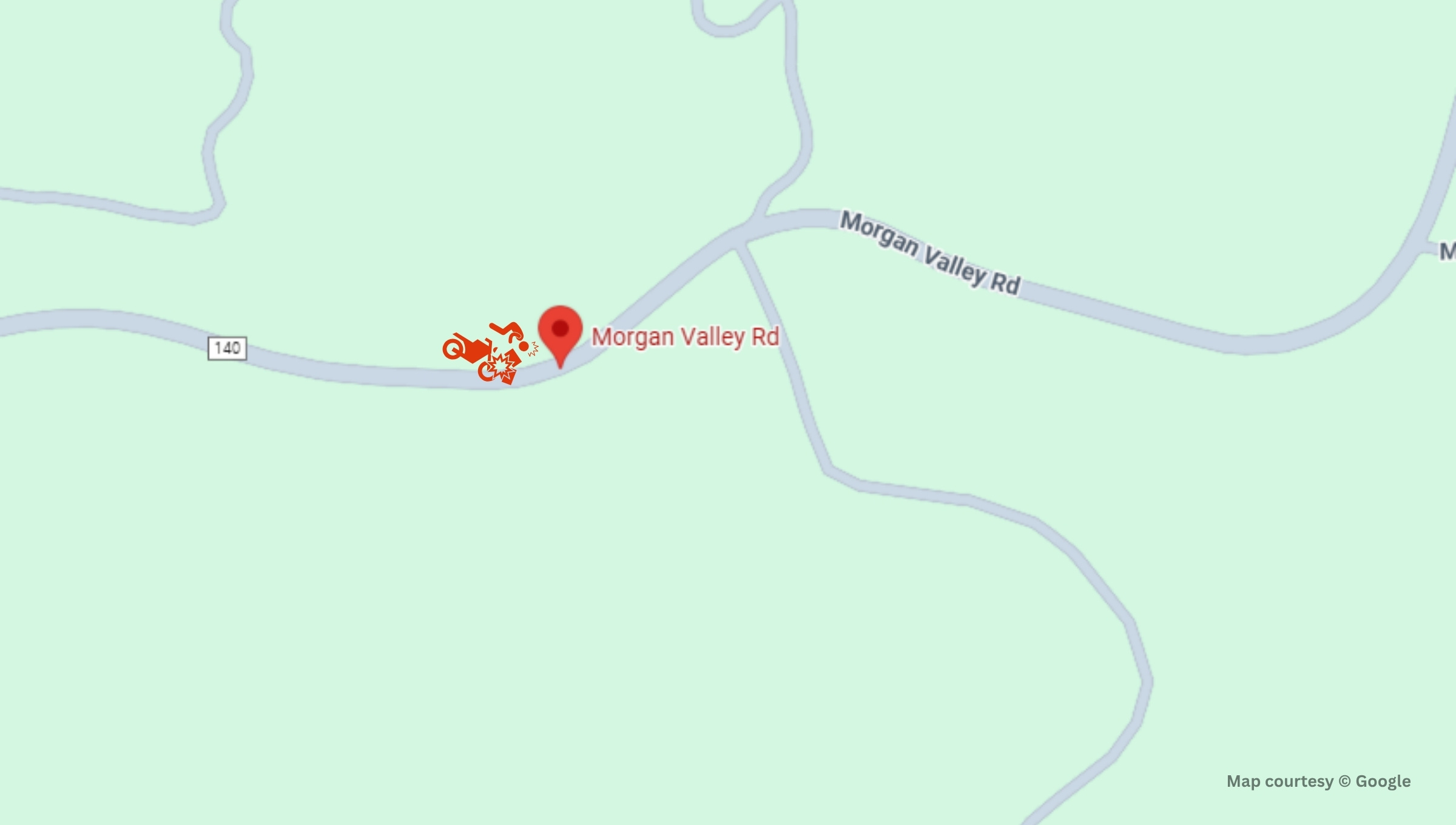 Lower Lake, CA - One Injured in Motorcycle Crash on Morgan Valley Rd