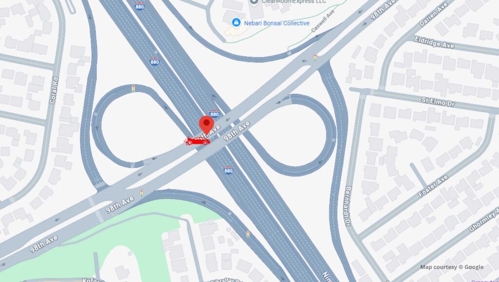 Oakland, CA - One Injured in Crash on I-880 near 98th Ave