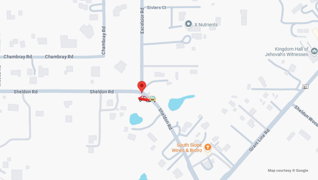 Sacramento, CA - One Injured in Three-Vehicle Crash at Excelsior & Sheldon