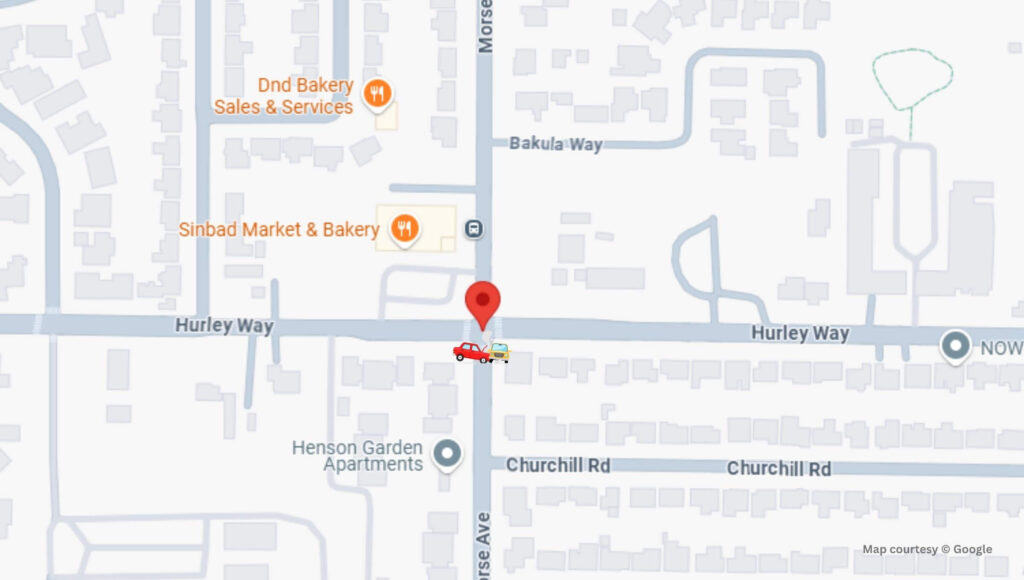 Sacramento, CA - Injuries in Crash at Morse Ave & Hurley Way