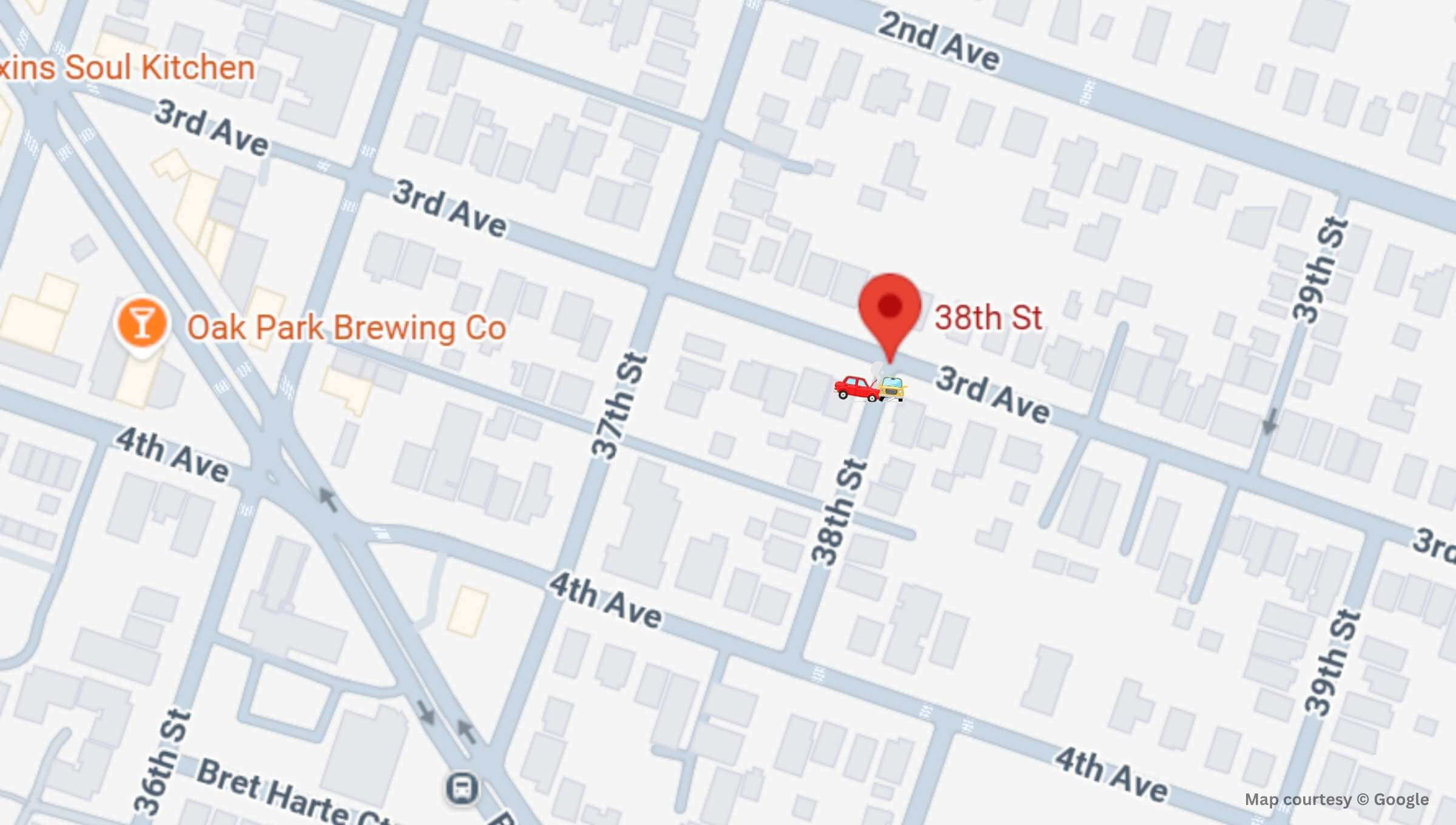 Sacramento, CA - One Injured in Crash at 38th & P Streets