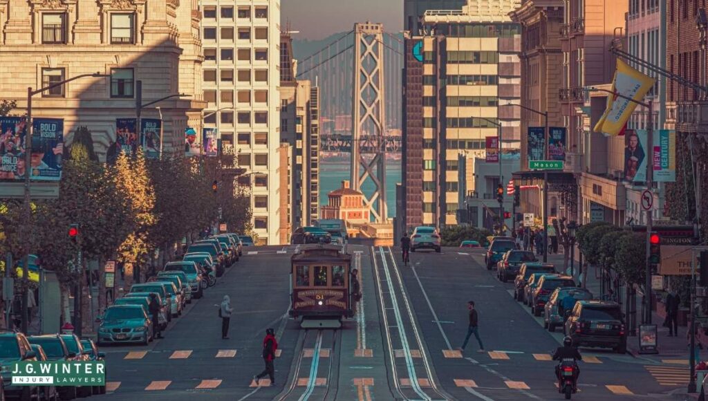 San Francisco, CA - Two Injured in Pursuit Crash in Financial District