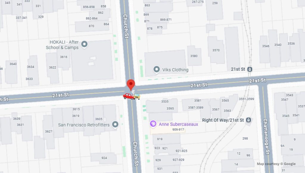 San Francisco, CA - Multiple Injuries in Crash at 21st St