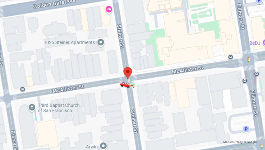 San Francisco, CA - Injuries Reported in Western Addition Crash