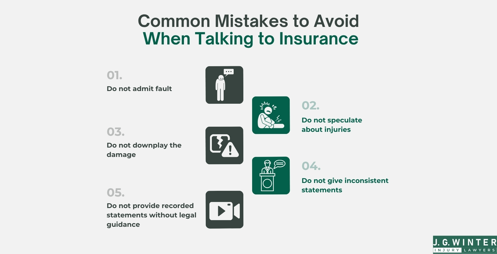 Common mistakes to avoid when talking to insurance
