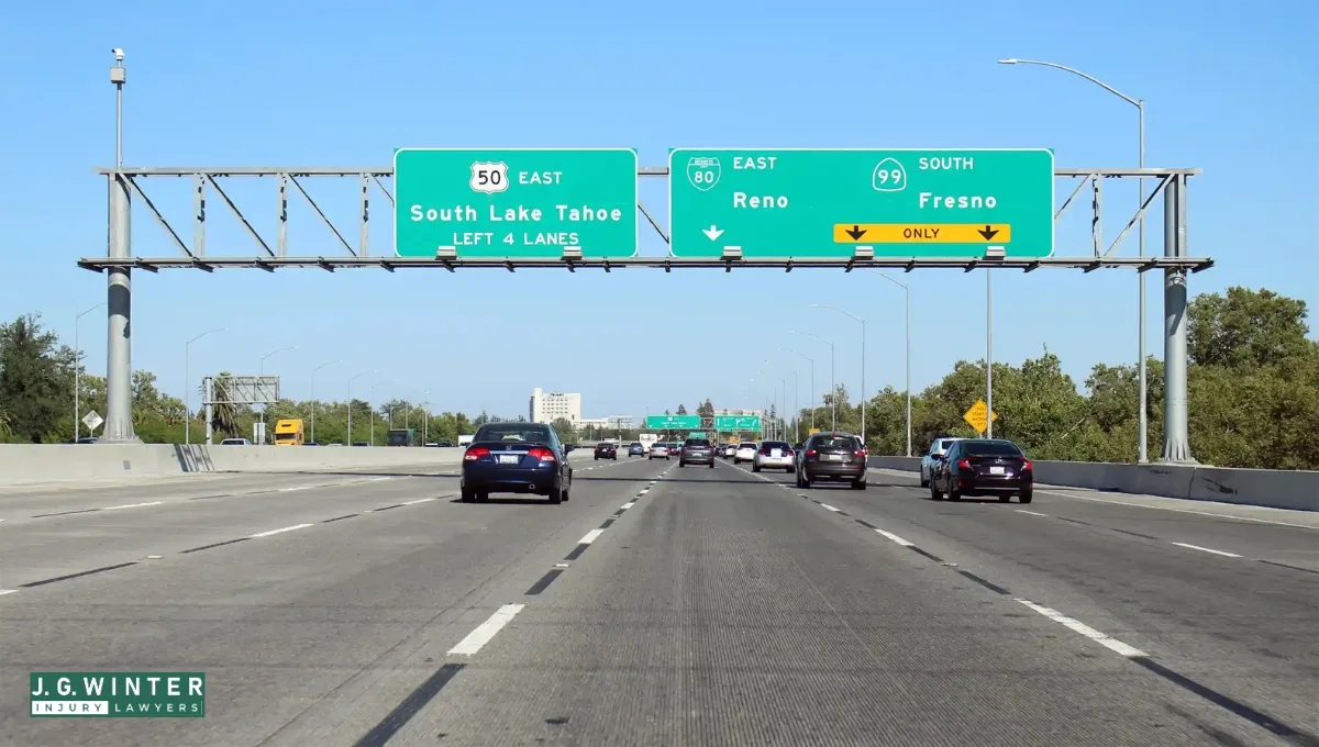 Sacramento, CA – Car Crash Involving Multiple Vehicles on Highway 50 Near Howe Ave