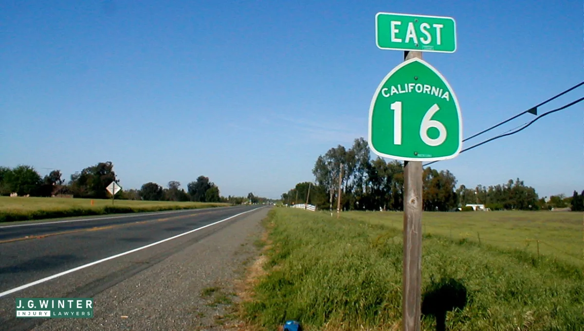Woodland, CA – One Injured in Two-Vehicle Crash on SR-16 Near CR-85