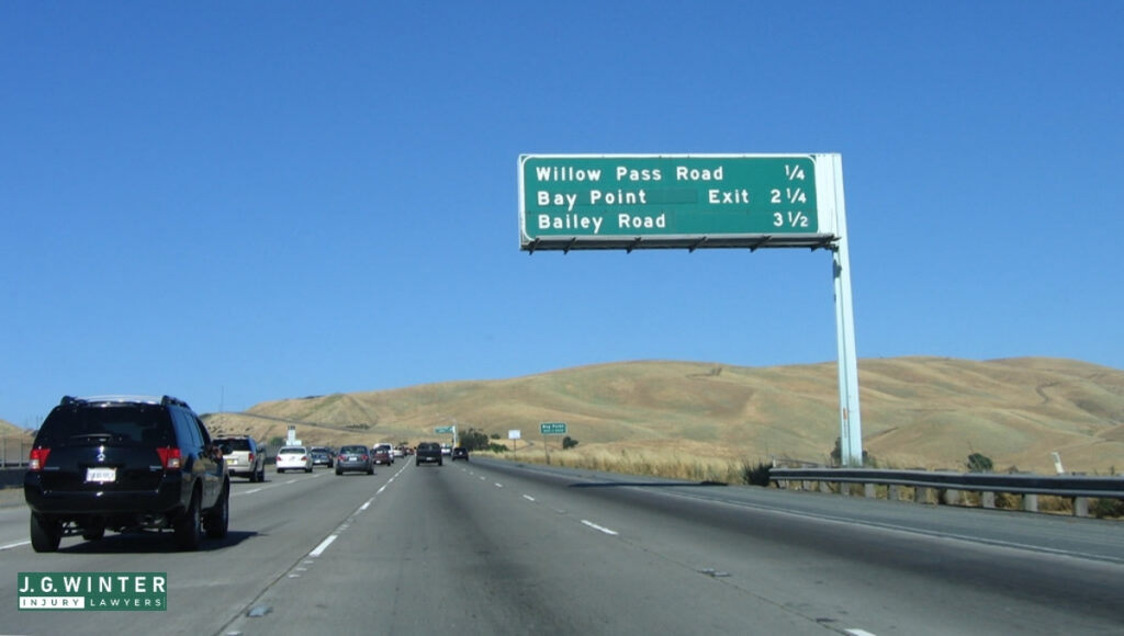 Concord, CA - Injury in Two-Vehicle Crash on Highway 4