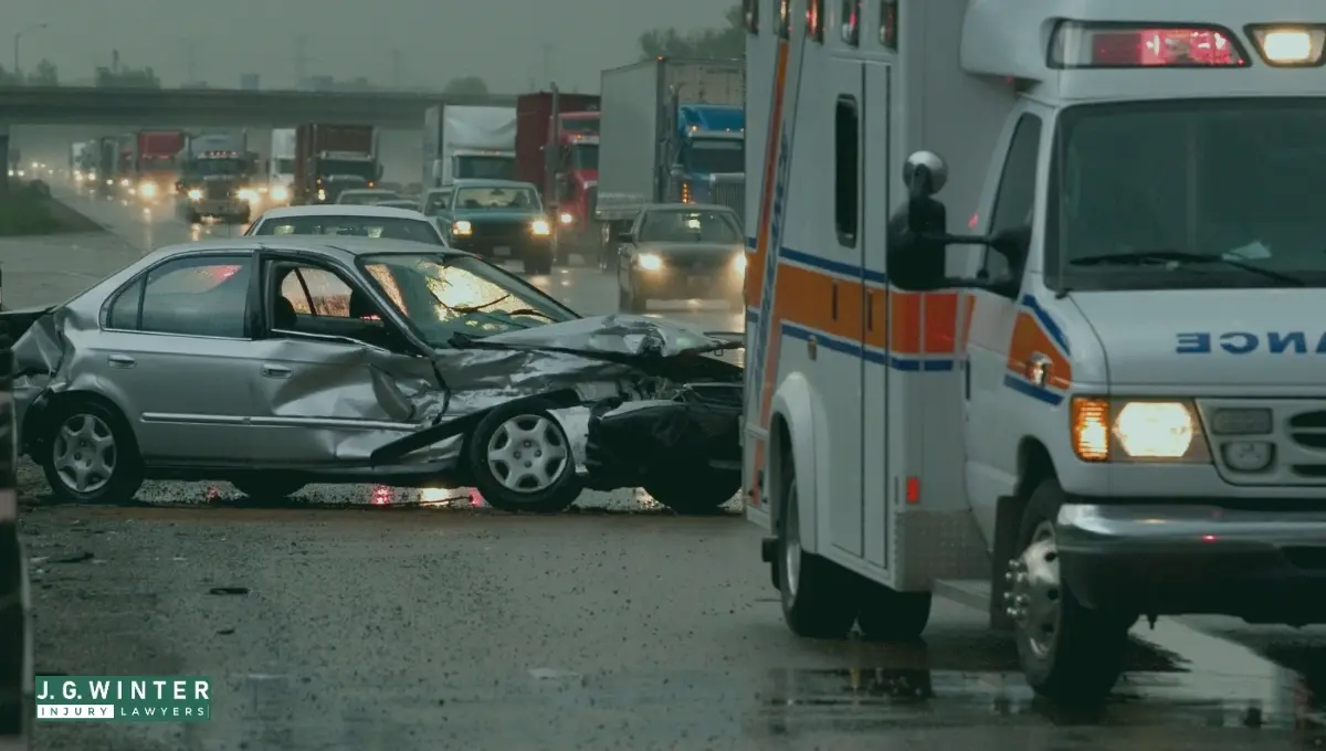 Fairfield, CA - Car Crash Involving Three Vehicles on I-80 Near Cordelia Weigh Station