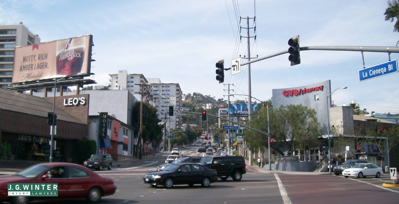 West Los Angeles, CA - Multi-Vehicle Crash with Injuries at S La Cienega Blvd & W Century Blvd