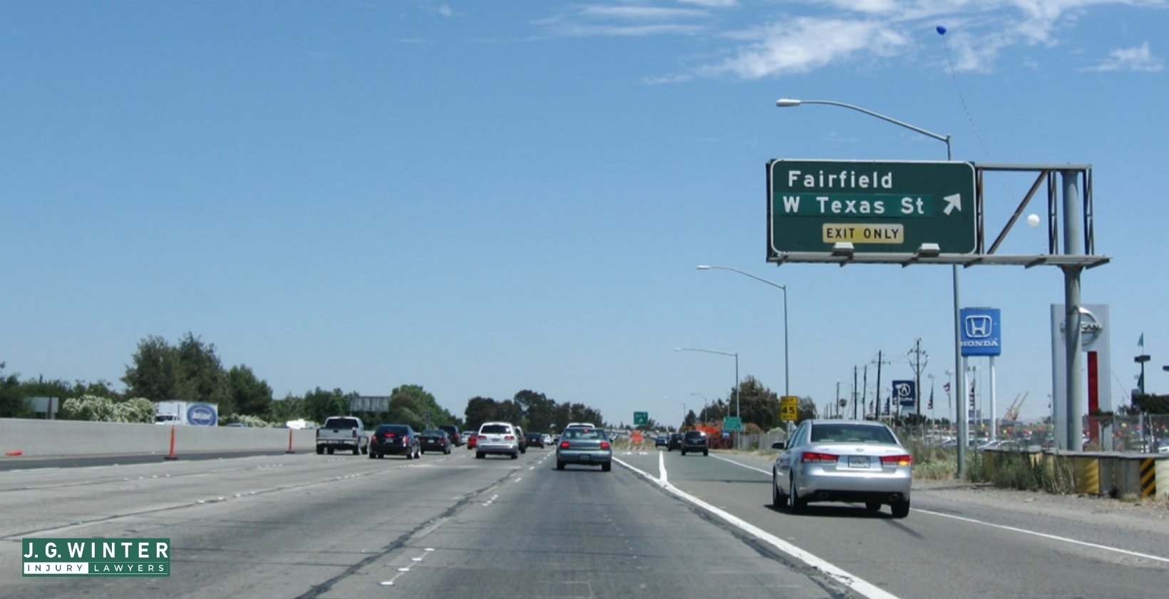 Fairfield, CA - Woman Killed, Male Passenger Injured in Car Crash on I-80 Yesterday