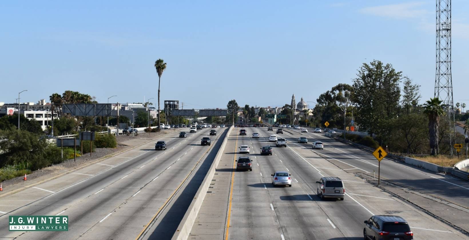 Los Angeles, CA - One Killed in Collision Between White Kia and Tow Truck on SB I-110 Near Florence Avenue Today