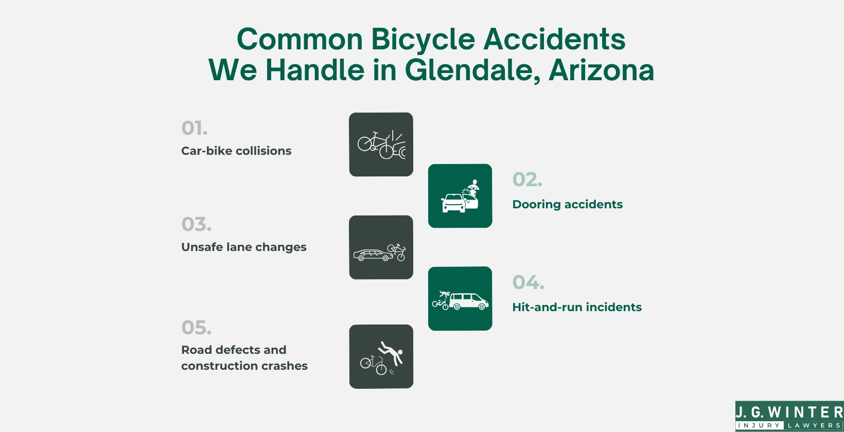 Common Bicycle Accidents We Handle in Glendale, Arizona