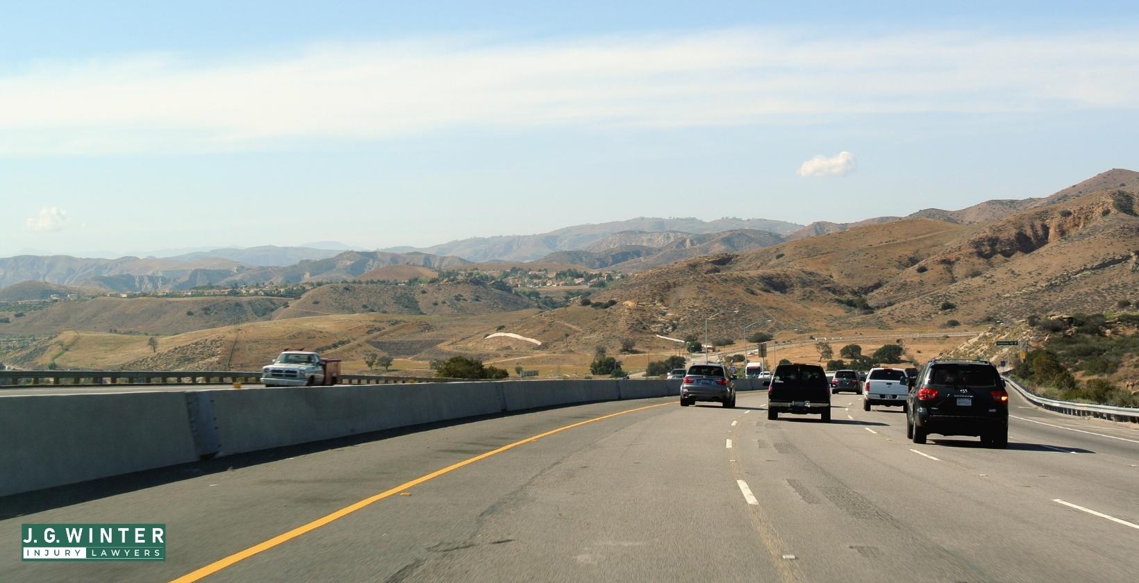 Los Angeles, CA - One Hospitalized After Multi-Car Crash on WB SR-118 Near I-5
