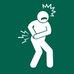 Hip and back injury icon