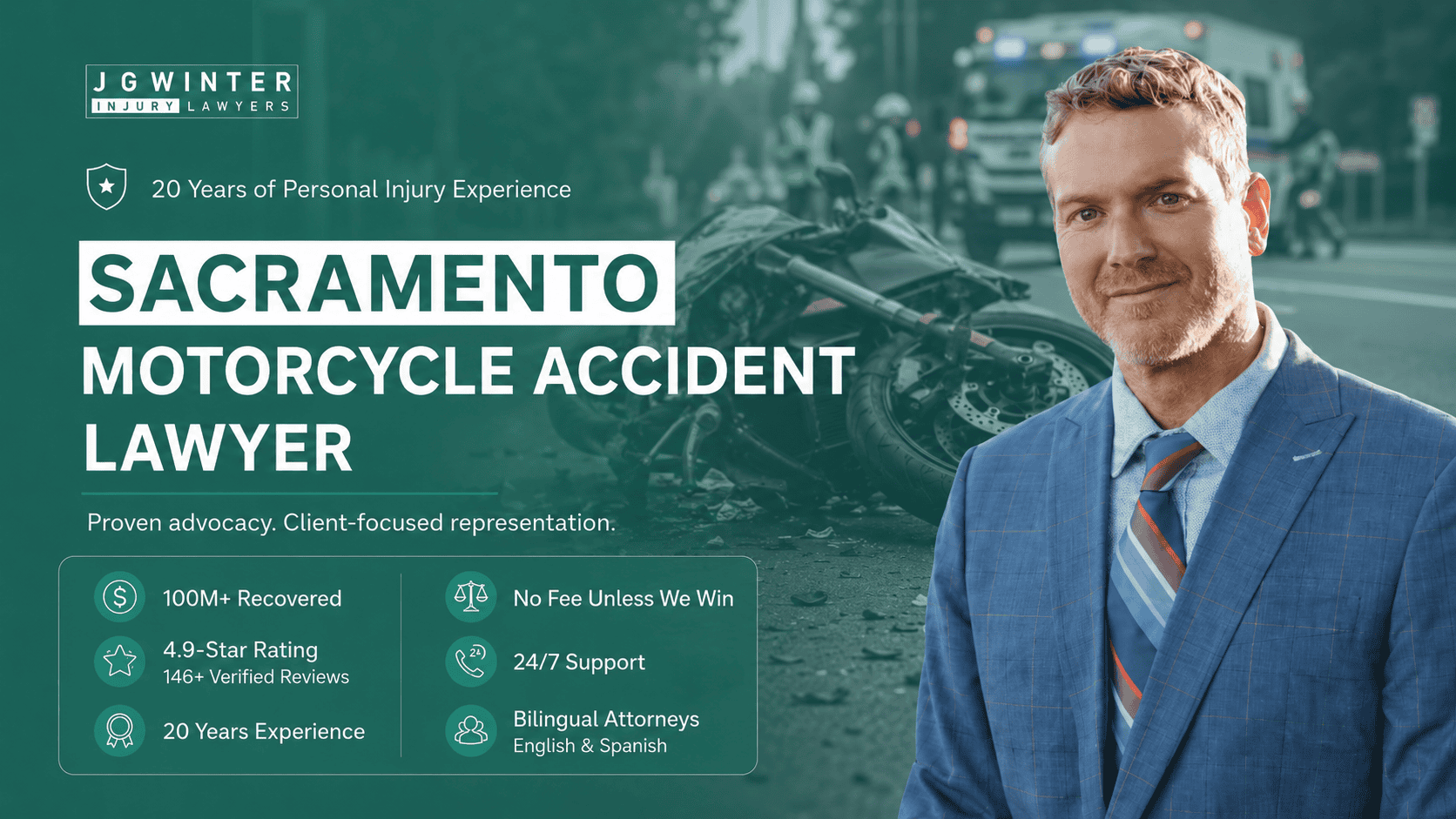 law offices of j.g. winter - sacramento motorcycle accident lawyer