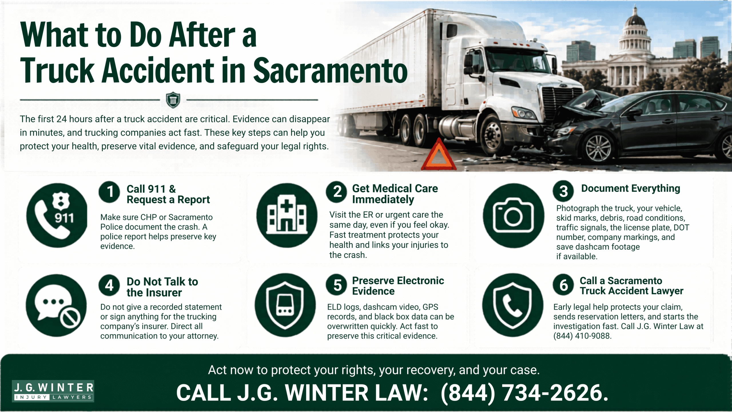 what to do after truck accident in sacramento