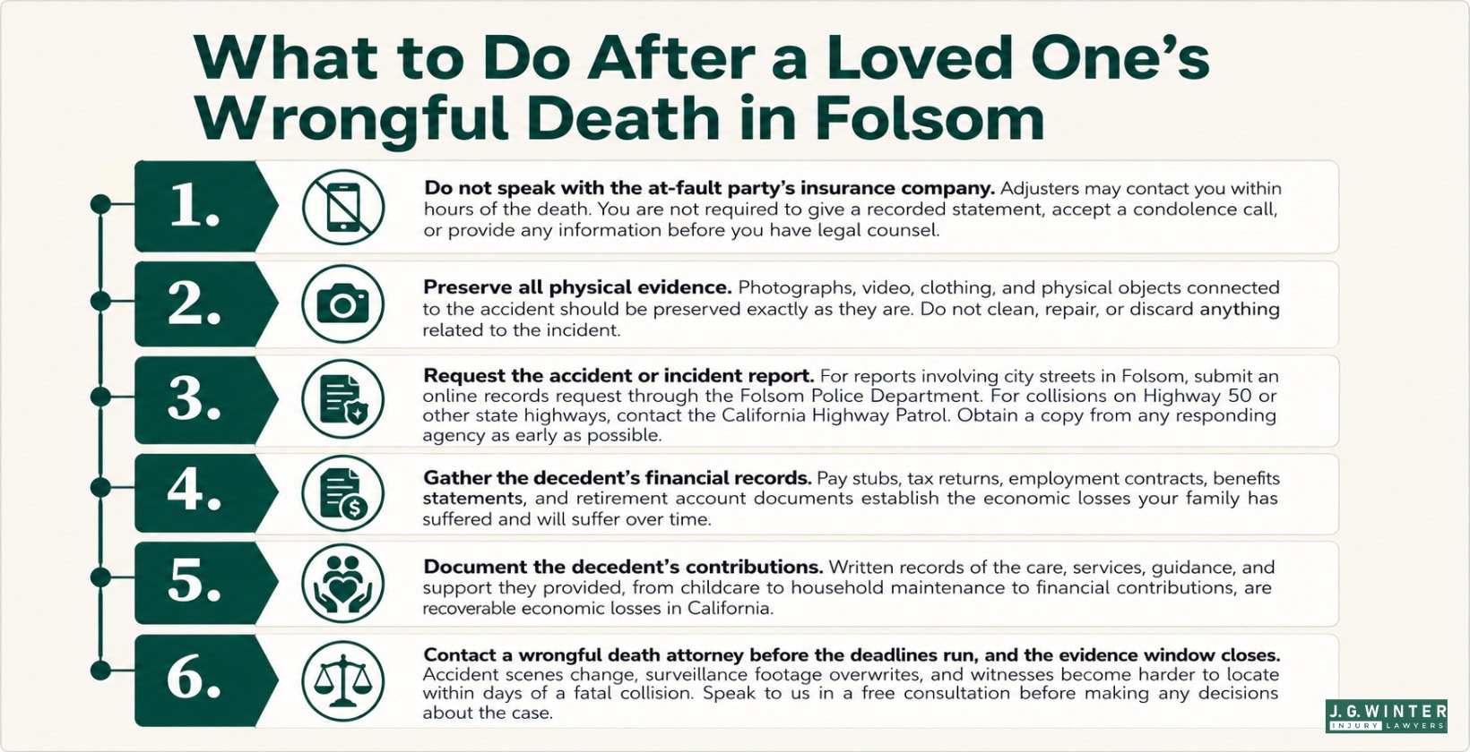 What to do after a loved one's wrongful death in Folsom