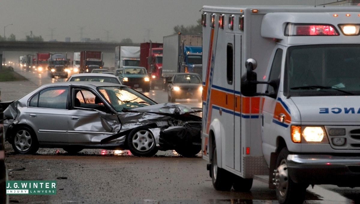 Fresno, CA - One Person Hospitalized After Nighttime Two-Vehicle Crash at Ashlan and West
